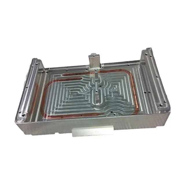 Customized Deep Machining Liquid Cold Plate with Copper Tube Customized Deep Machining Liquid Cold Plate with Copper Tube