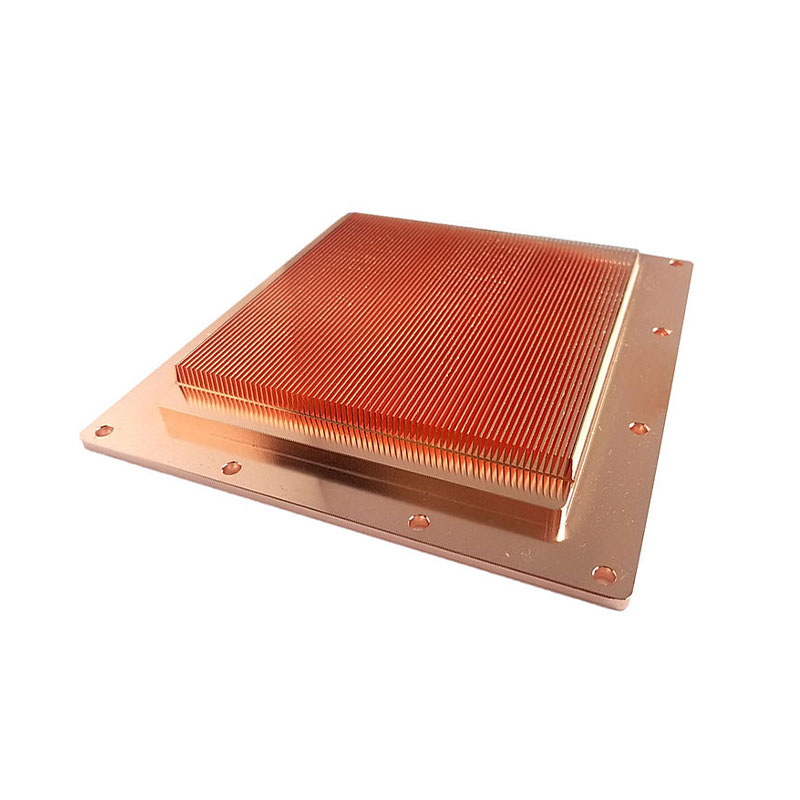Copper CPU Skived Fin Heatsink