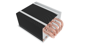 GPU flexible round copper tube heatsink with cooling aluminum fins 