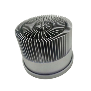 Large Round Aluminum Cold Forging Heat Sink Cooling Fins